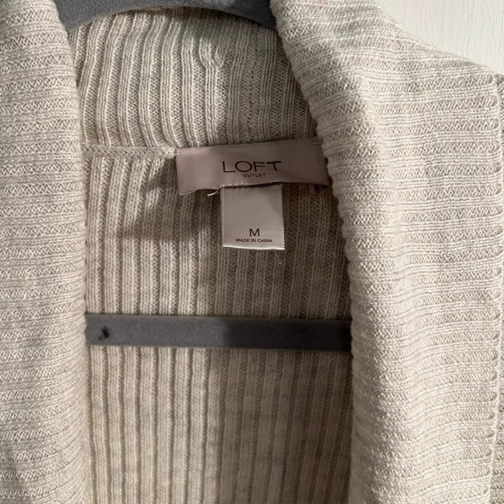 Cream Knit Sleeveless Cardigan - image 3